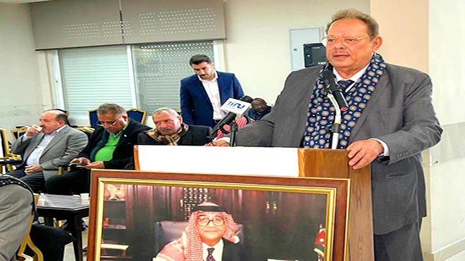علي ناصر خلال حفل تأبين وتكريم للقامة الأردنية والعربية د. عبد السلام المجالي