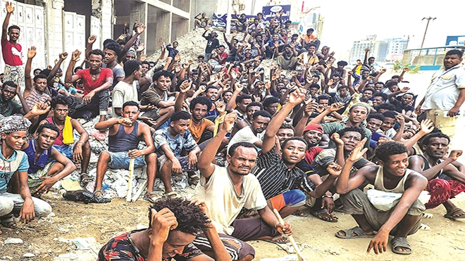 مواجهات عرقية بين مهاجرين أثيوبيين غير شرعيين