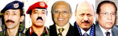 من اليمين رئيس الوزراء و وزير الداخلية و المستشار السياسي للرئيس و وزير الدفاع و رئيس جهاز الامن السياسي من اليمين رئيس الوزراء و وزير الداخلية و المستشار السياسي للرئيس و وزير الدفاع و رئيس جهاز الامن السياسي