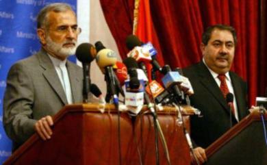 وقال كمال خرازي في مؤتمر صحفي ببغداد "لن نسمح للارهابيين باستخدام أراضينا لدخول العراق