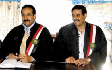 رئيس النيابة المتخصصة ووكيله في جلسة النطق بالحكم رئيس النيابة المتخصصة ووكيله في جلسة النطق بالحكم