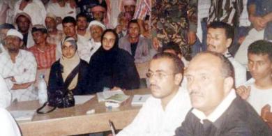 جانب من الحضور وتبدو المحاميتان عفراء الحريري وأنمار علي جانب من الحضور وتبدو المحاميتان عفراء الحريري وأنمار علي