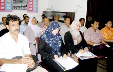 جانب من المشاركين في الدورة جانب من المشاركين في الدورة