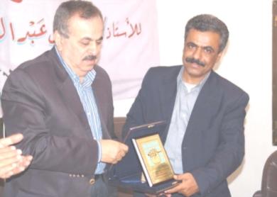 الزميل عادل الأعسم ورئيس الاتحاد العربي للصحافة الرياضية