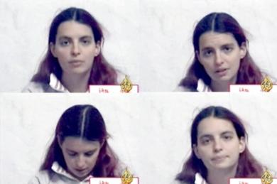 صور لصحفية الأمريكية ظهرت على قناة "الجزيرة" صور لصحفية الأمريكية ظهرت على قناة "الجزيرة"