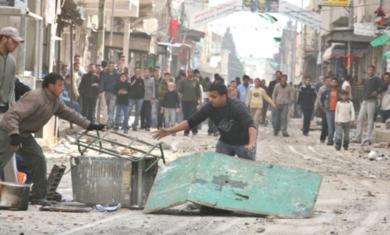 مواجهات بين الجيش الاسرائيلي وفلسطينيون في مخيم بلاطة