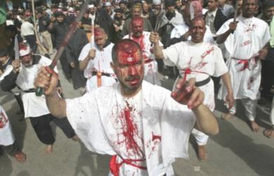 جانب من المسيرات التي شهدتها مدينة كربلاء 