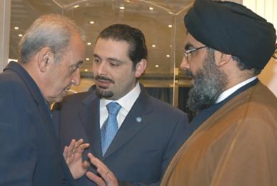 صورة من الارشيف للقادة اللبنانيون