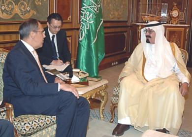 خادم الحرمين الشريفين يستقبل وزير الخارجية الروسية سيرجي لافروف