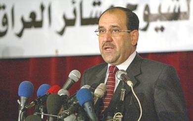 رئيس الوزراء العراقي نوري المالكي 