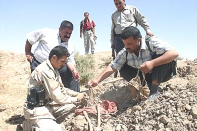 العثور على مقابر جماعية للاكراد