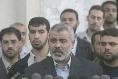 رئيس الوزراء الفلسطيني اسماعيل هنية