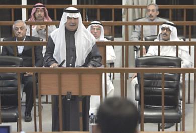 جانب من المحاكمة بغياب الرئيس العراقي السابق صام حسين