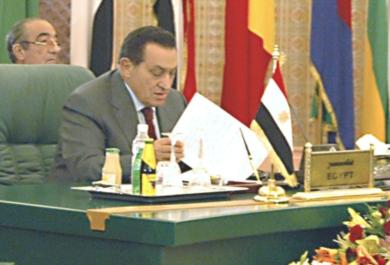 الرئيس المصري حسني مبارك