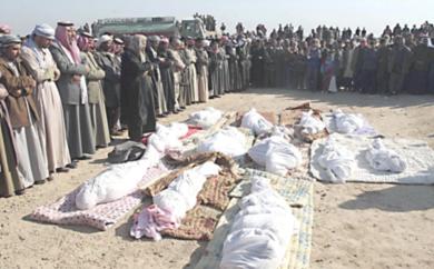 الصلاة على ضحايا الهجوم الجوي الامريكي في العراق