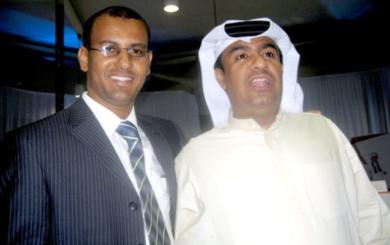 الزميل صلاح العماري مع المعلق الاماراتي يعقوب السعدي الزميل صلاح العماري مع المعلق الاماراتي يعقوب السعدي