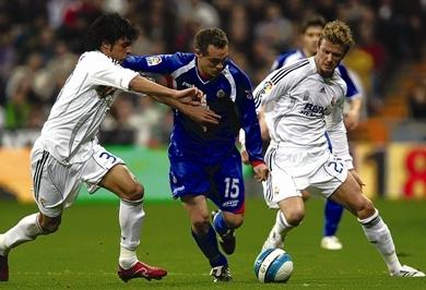 لقطة من مباراة ريال مدريد وخيتافي لقطة من مباراة ريال مدريد وخيتافي