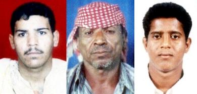 من اليمين المتوفى أحمد محمد أحمد منصور و عامل الصرف الصحي علي محمد علي و المتوفى مجدي علي مانع من اليمين المتوفى أحمد محمد أحمد منصور و عامل الصرف الصحي علي محمد علي و المتوفى مجدي علي مانع