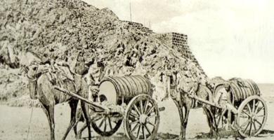 العربات الرئيسية لنقل المياه في عدن عام 1911م العربات الرئيسية لنقل المياه في عدن عام 1911م