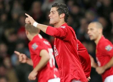 كريستيانو قاد مانشستر للفوز كريستيانو قاد مانشستر للفوز