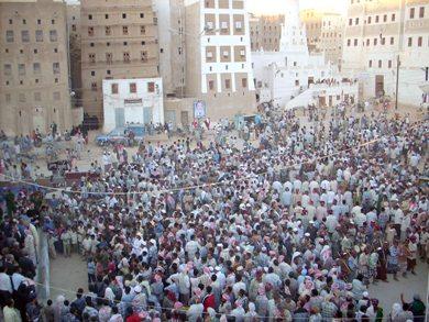 من الفعاليات حشد وجموع غفيرة بشبام