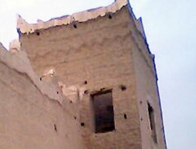 أحد أبراج الحراسة للسجن أحد أبراج الحراسة للسجن