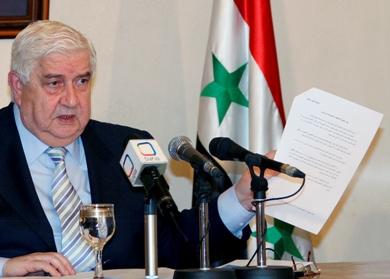وزير الخارجية السوري وليد المعلم