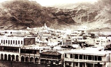 منظر لمدينة كريتر بعدن عام 1930 منظر لمدينة كريتر بعدن عام 1930