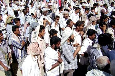 جانب من اعتصام طور الباحة جانب من اعتصام طور الباحة