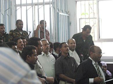 أثناء المحاكمة أثناء المحاكمة