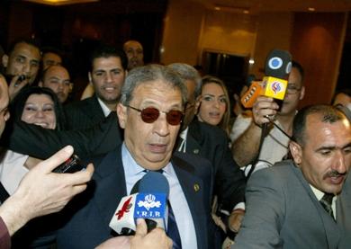 عمرو موسي الأمين العام الجامعة الدول العربية