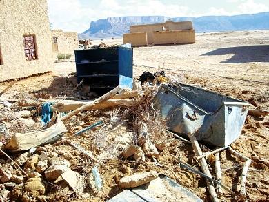 آثار بيوت منهارة في شبوة آثار بيوت منهارة في شبوة