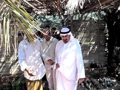 ولدى زيارته مشتلا زراعيا بسقطرى أمس