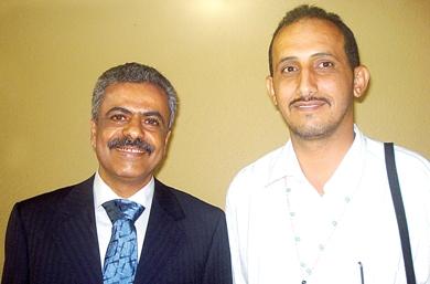 الكاتب مع الفقيد عادل الأعسم الكاتب مع الفقيد عادل الأعسم