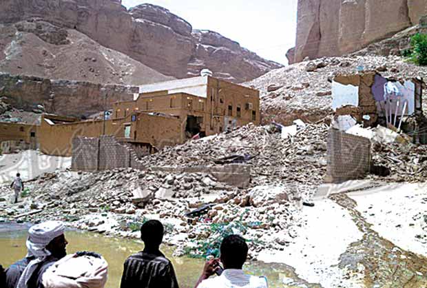 منزل تم تدميره أثناء مواجهات الجيش والمسلحين منزل تم تدميره أثناء مواجهات الجيش والمسلحين