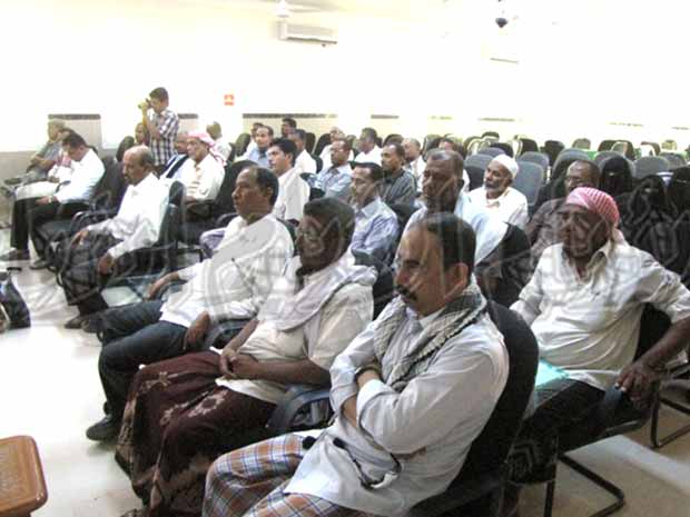 جانب من الحضور في الدورة جانب من الحضور في الدورة