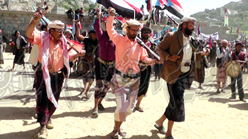 جانب من رقص شعبي في المهرجان