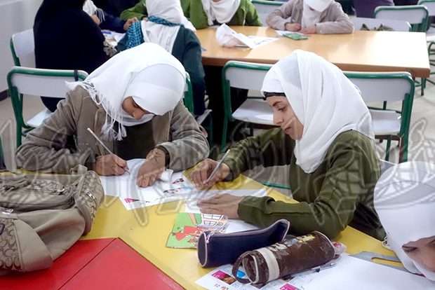 جانب من فعالية الرسم جانب من فعالية الرسم