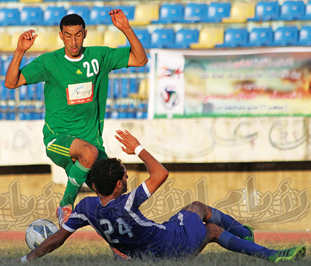 مشهد من المباراة مشهد من المباراة