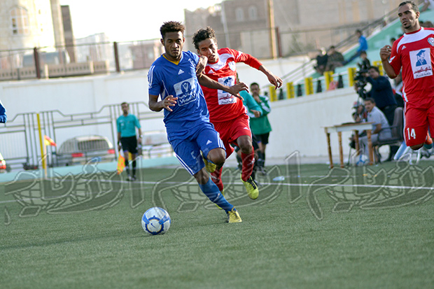 مشهد من المباراة