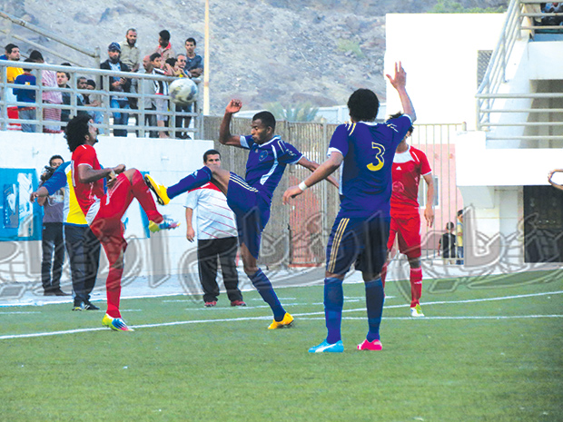 مشهد من المباراة مشهد من المباراة