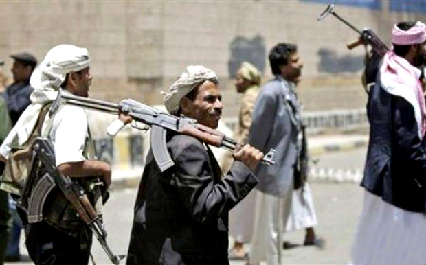 جماعة من الحوثيين المسلحين جماعة من الحوثيين المسلحين