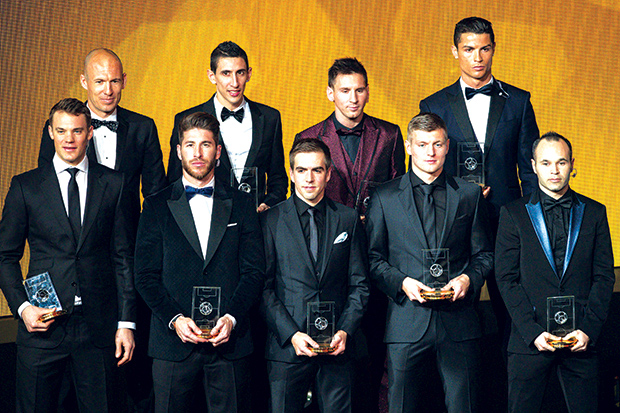 ضمت التشكيلة المثالية (منتخب العالم) لعام 2014 ضمت التشكيلة المثالية (منتخب العالم) لعام 2014