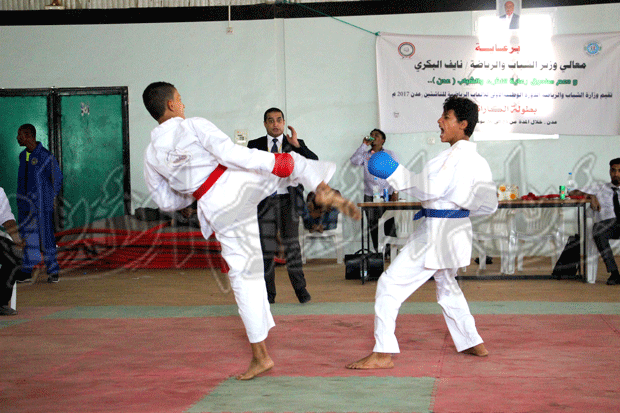 النزالات النهائية لبطولة الكاراتيه النزالات النهائية لبطولة الكاراتيه