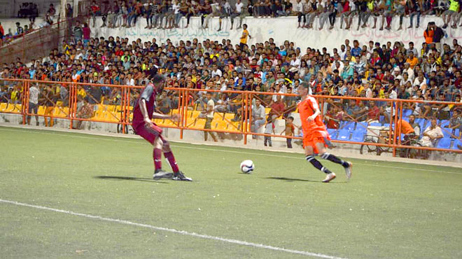 جانب من المباراة جانب من المباراة