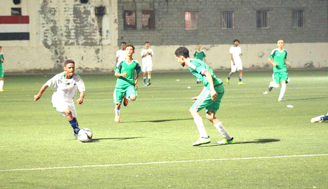 جانب من المباراة جانب من المباراة
