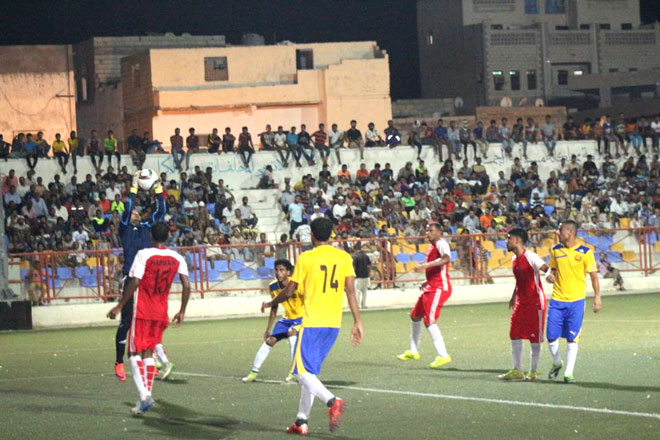 جانب من المباراة جانب من المباراة