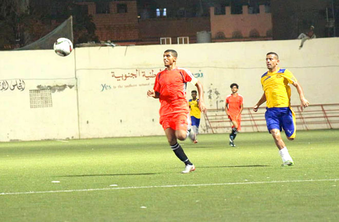 جانب من المباراة جانب من المباراة