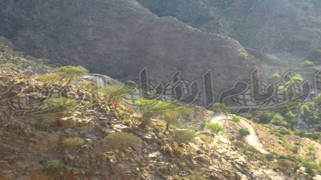 طريق جبلية وعرة طريق جبلية وعرة