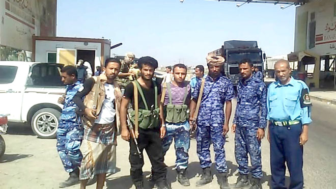 أفراد النقطة الامنية